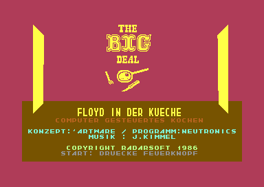 The C64 title screen